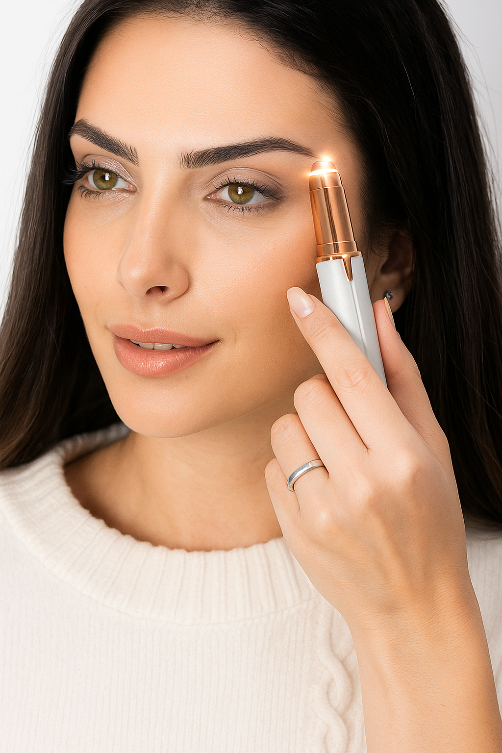 Depiladora facial de precisión indolora