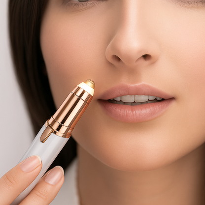Depiladora facial de precisión indolora